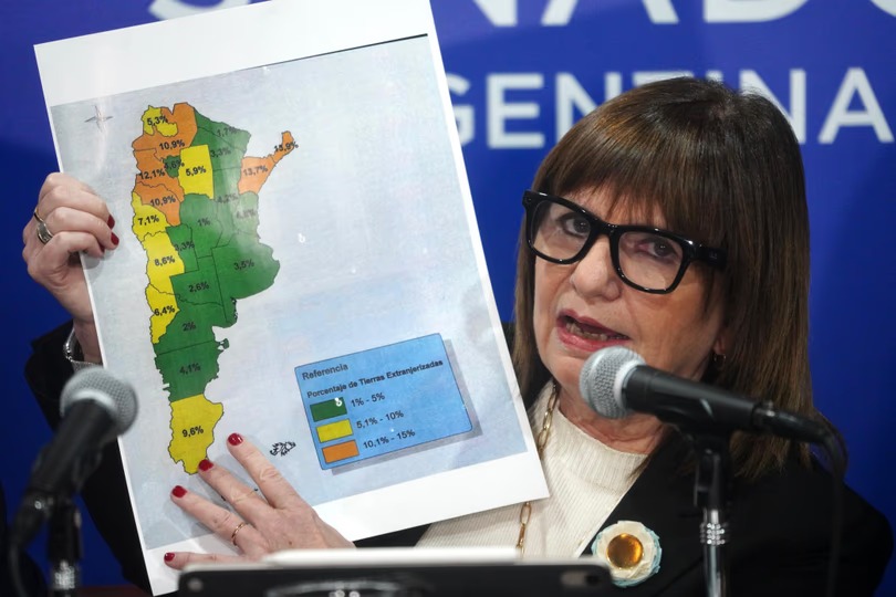 Bullrich ratificó que el tope de extranjerización de tierras pasará al 25%