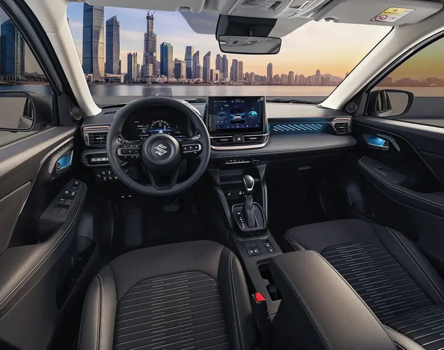 Interior del Suzuki Across. Foto: Suzuki.