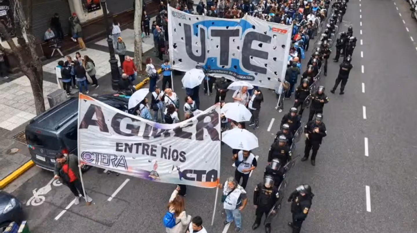 Paro docente nacional: comienza la medida de fuerza con controles y posibles sanciones del Gobierno